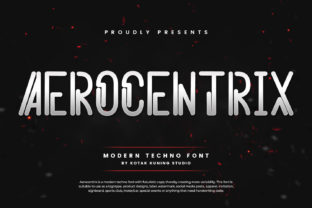 Aerocentrix: A Futuristic Display Font for Branding