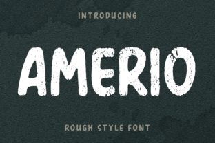 Amerio: A Display Font with Grunge Elegance