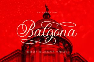 Balgona: A Display Font with Swashes for Editorial Expression