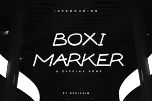 Boxi Marker: A Sweet Display Font for Business Branding