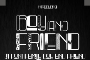 Boy and Friend: A Bold Display Font for Editorial Design