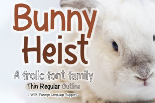 Bunny Heist: A Playful Display Font for Memorable Branding
