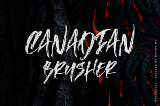 Canadian Brusher: A Hyperactive Brush Font for Crafters