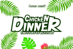 Chicken Dinner: A Playful Display Font for Editors