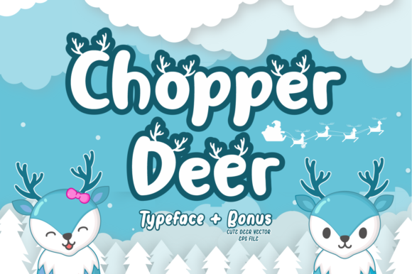 Chopper Deer: A Frosty Display Font for Digital Design