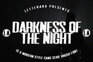 Darkness of the Night: A Bold Display Font for Digital Creators
