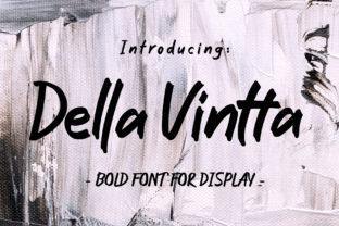 Della Vintta: A Sweet Display Font for Editorial Design