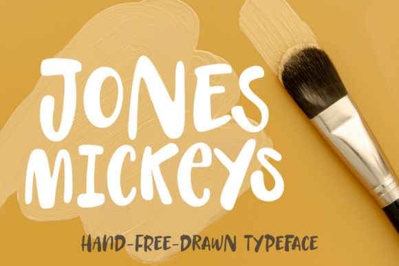Jones Mickeys: A Playful Display Font for Handmade Creators