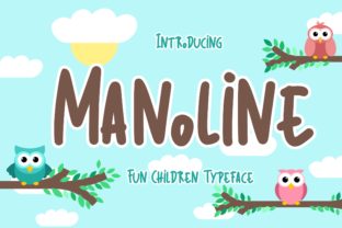 Manoline: A Playful Display Font for Handmade Products