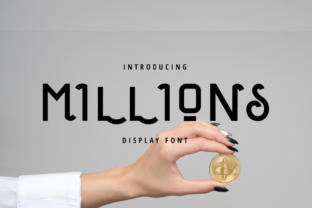 Millions: A Playful Elegant Display Font for Editorial Design