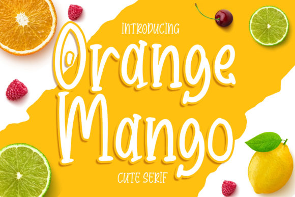 Orange Mango Font: A Sweet Display Typeface for Brands