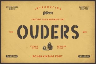 Ouders: A Hand-Drawn Font That Brings Nostalgia to Every Craft Project