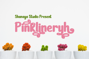 Pinklineryh Font: Cute Swashes for Crafters & Sellers