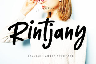 Rintjany: A Natural Display Brush Font for Branding