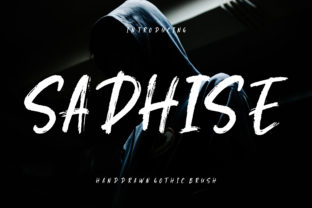 Sadhise: A Gothic Brush Font for Memorable Business Branding