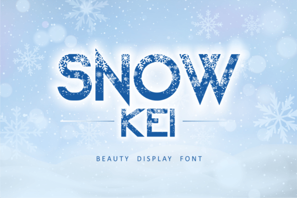 Snow Kei: A Wintery Display Font for Digital Brands