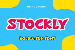 Stockly: A Playful Comic Display Font for Web Design