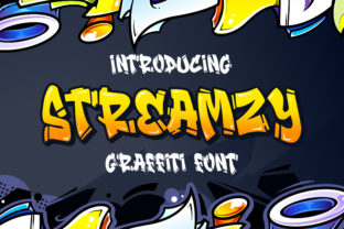 Streamzy: A Graffiti-Style Display Font for Bold Editorial Design