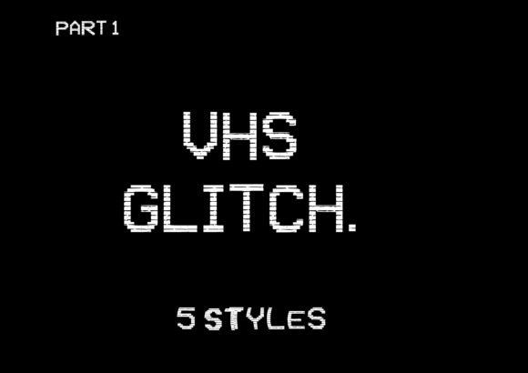 VHS Glitch Family: A Retro Display Font for Bold Branding