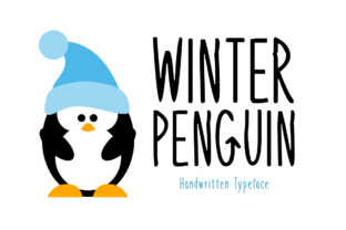 Winter Penguin: A Playful Handwritten Font for Small Business Branding